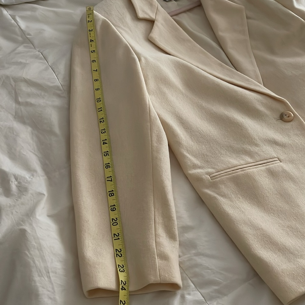 Sag Harbor wool pale yellow classic blazer - Picture 9 of 13